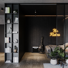 Painel Ripado Eva Laminado Autocolante 10cm Urban Black | Val